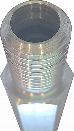 Наружная резьба шестигранных алюминиевых удлинителей для алмазной коронки Kern 1 1/4 UNC, 100 мм Наружная резьба шестигранных алюминиевых удлинителей для алмазной коронки Kern 1 1/4 UNC, 100 мм