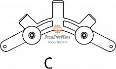 Сегмент C роторного трубореза для ПВХ труб Reed In-Line Rotary Pipe Cutter PLAS4