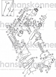 Схема штробореза (бороздодела) Hanskonner HAG915S