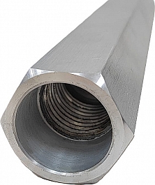 Внутренняя резьба алюминиевого удлинителя для алмазных коронок Rotorica Alex300 Внутренняя резьба алюминиевого удлинителя для алмазных коронок Rotorica Alex300